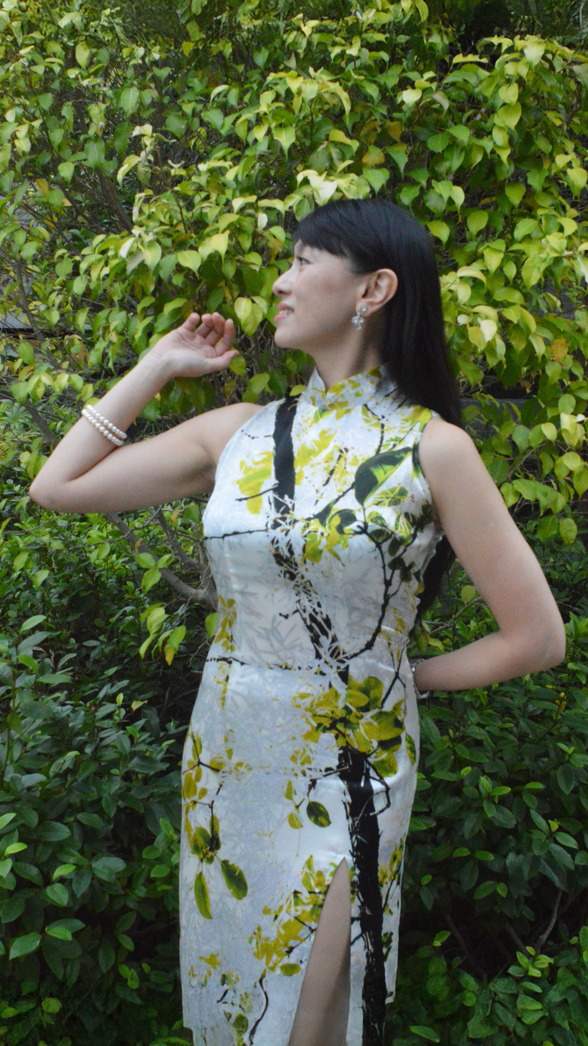 Oroville Tree Silk Dress