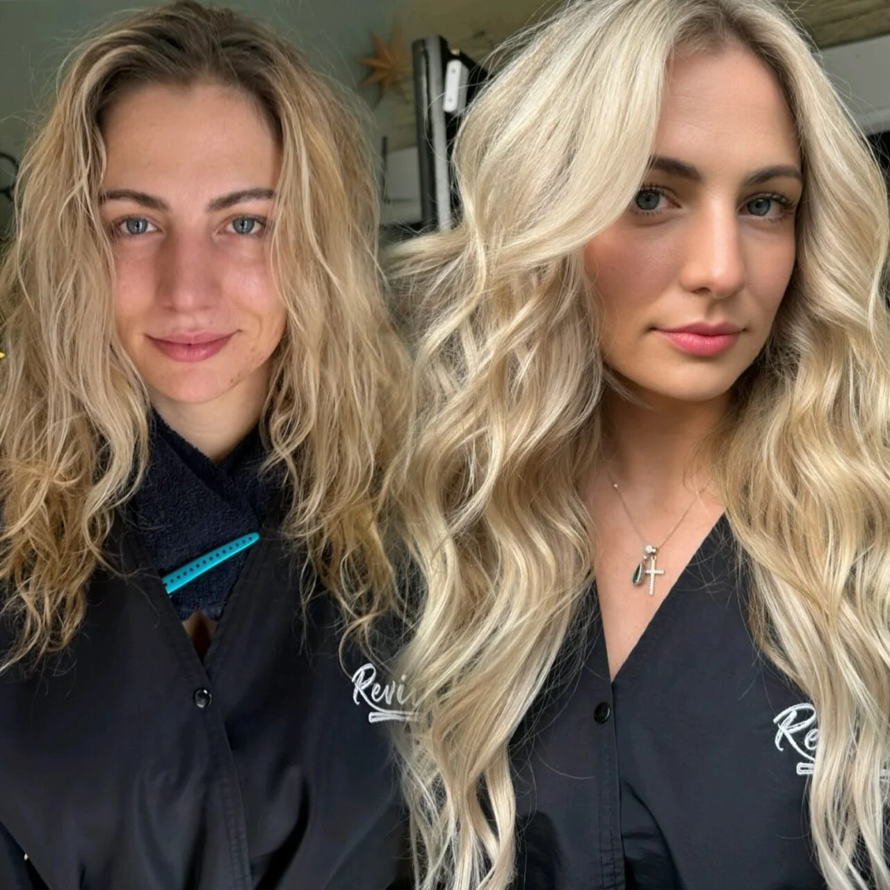 ✨ When highlights and two custom rows of hand-tied extensions work together, everything feels lighter, softer, and more alive. A quiet transformation with a big impact ✨#revivalstudio #revivalbabes #handtiedhairextensions #extensionspecialist #liverm