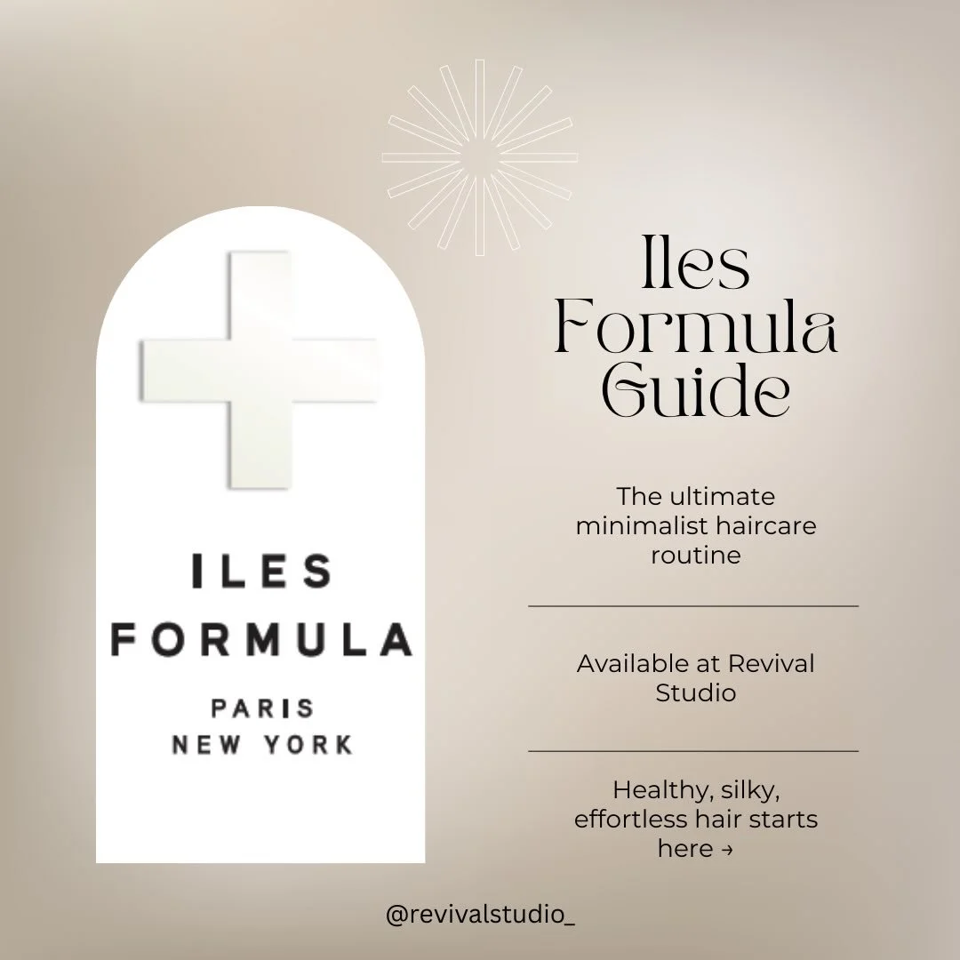 Meet the @ilesformula_hair collection at Revival Studio ✨

A high-performance, minimalist haircare system designed to repair, hydrate, and protect your hair without buildup or heaviness.

From the signature 3-step routine to targeted treatments like 