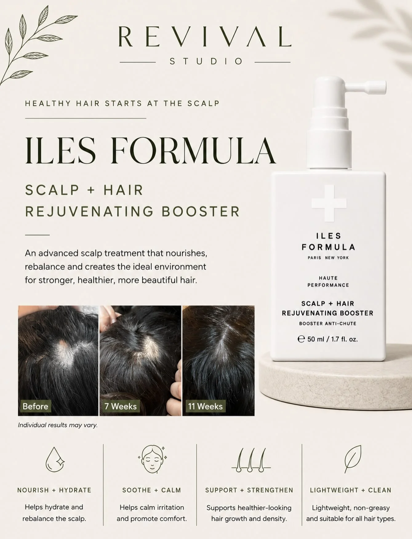 Healthy hair doesn&rsquo;t start at the ends, it starts at the scalp ✨

Meet the @ilesformula_hair Scalp + Hair Rejuvenating Booster, an advanced treatment designed to create the healthiest environment for stronger, fuller, more beautiful hair.

✨ He