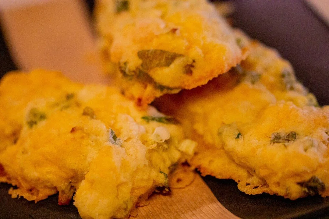 Fast and awesome savory scones? Yes please!!! These, made from King Arthur Baking Company's James Beard Foundation Award Winning Cookbook &quot;The All-Purpose Baking Companion&quot; are a delight and something perfect for a weekend when you haven't 