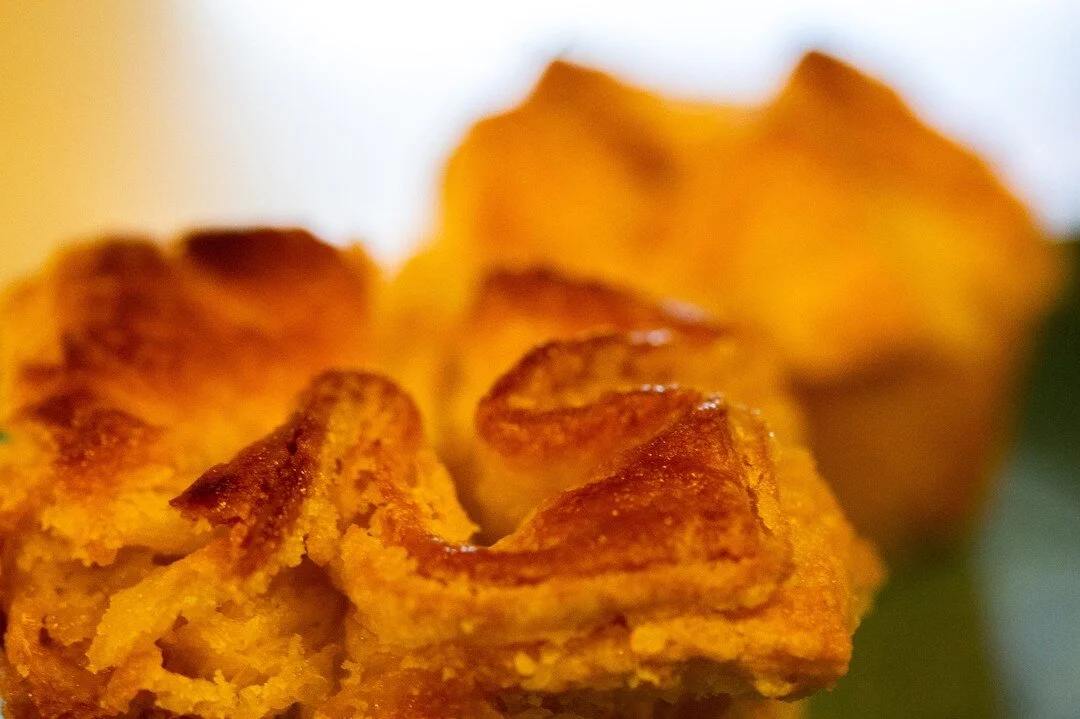 These Kouign Amann that Ri made were mouth-wateringly good.  Like. So good.  They were sweet, flaky, crispy, soft, gooey, and so gooooooood.  We made like a dozen and... you guessed it, they didn't last more than a couple days... ooops........ #sorry