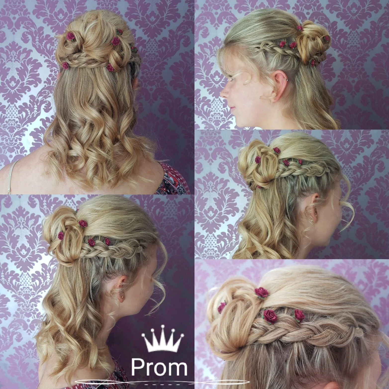 curly braid prom hair 