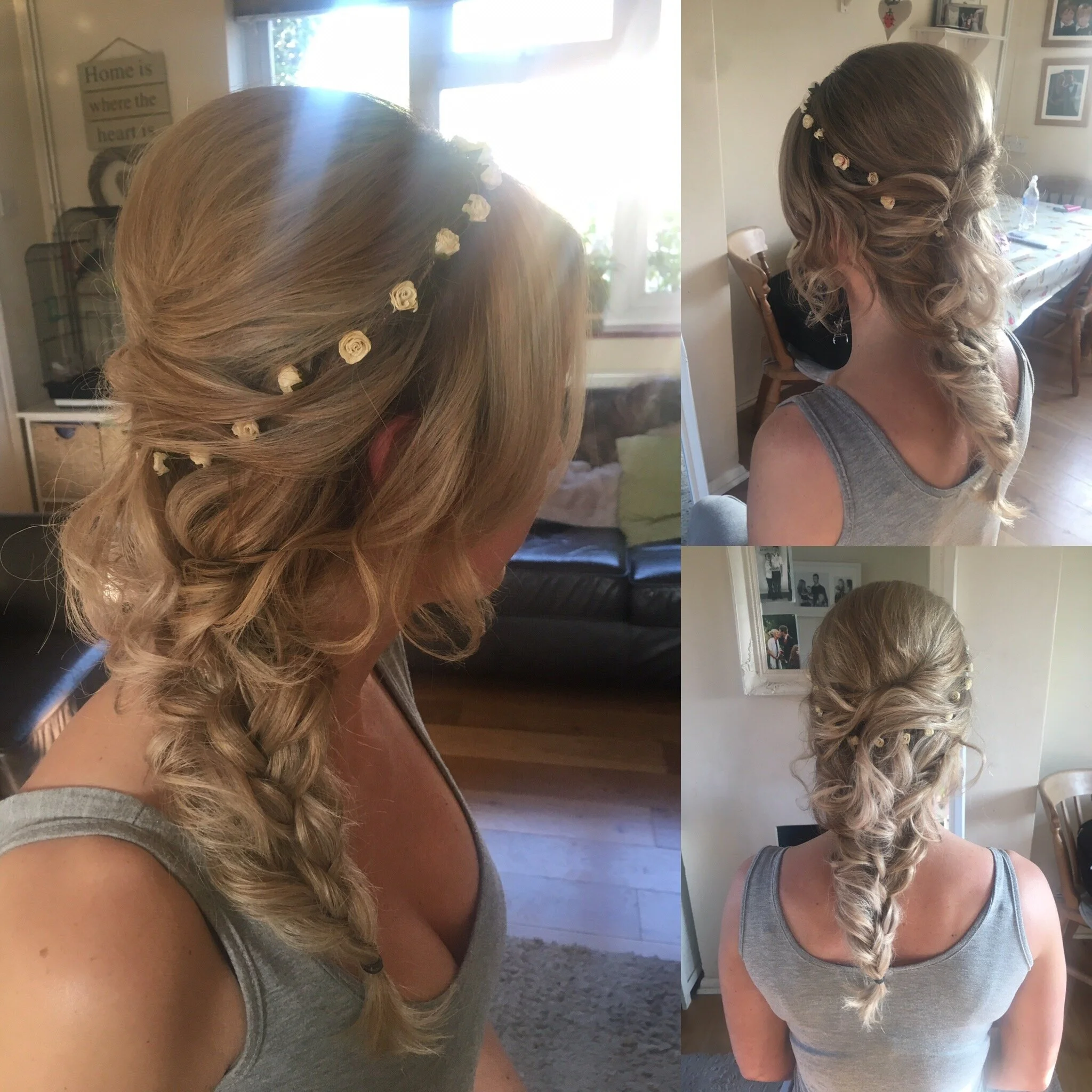 braided boho hair up 