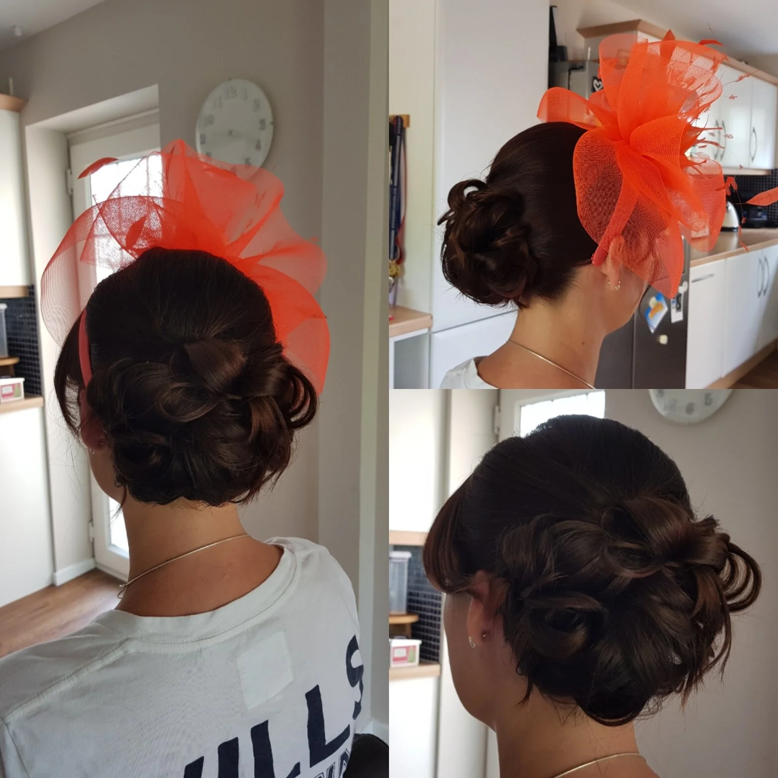 race day hair up 
