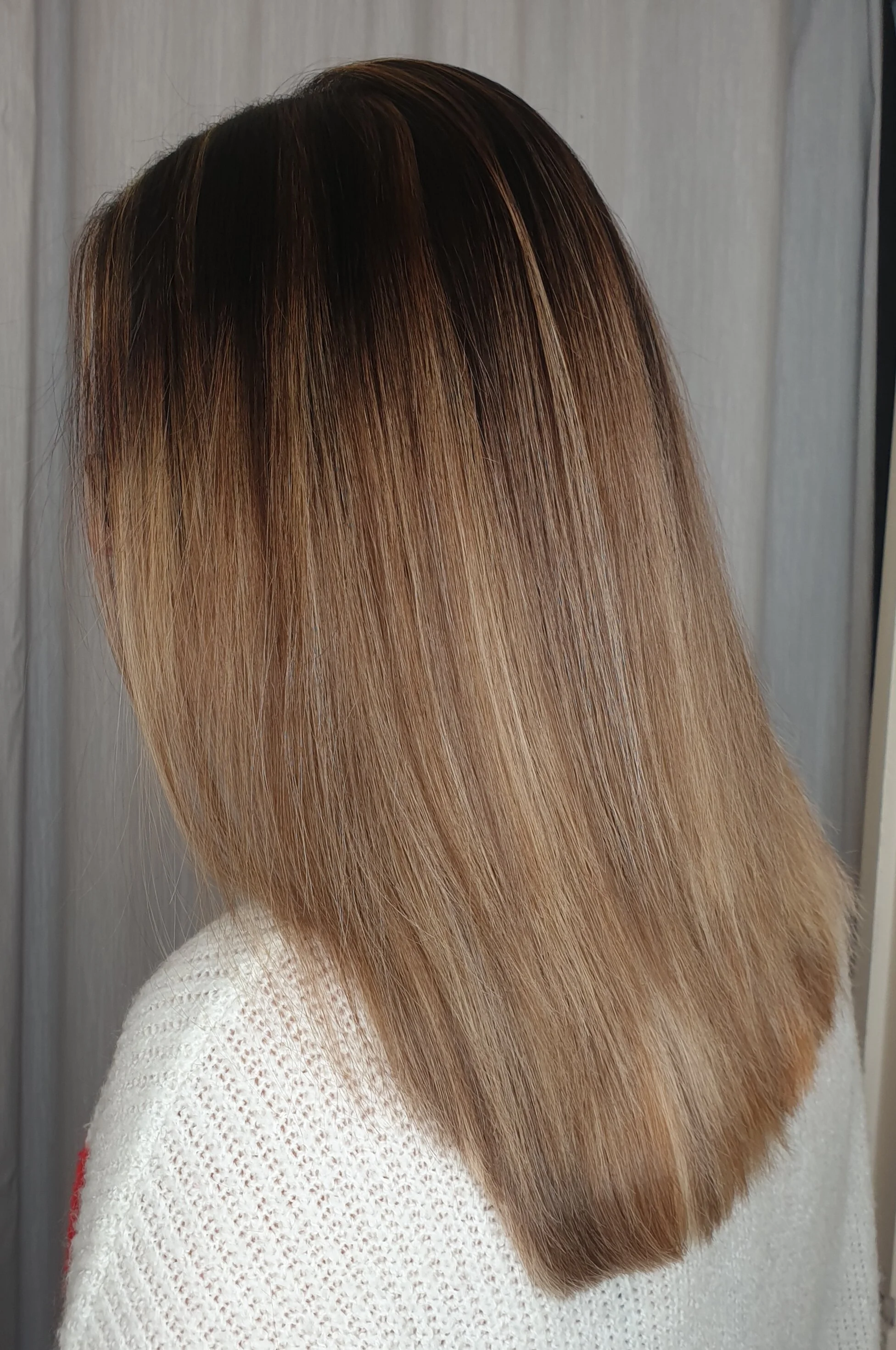 root strech & straight blowdry 