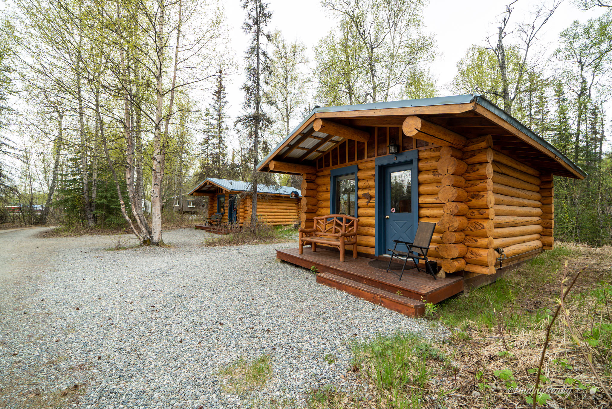 Log cabin in Hatcher Pass Alaska