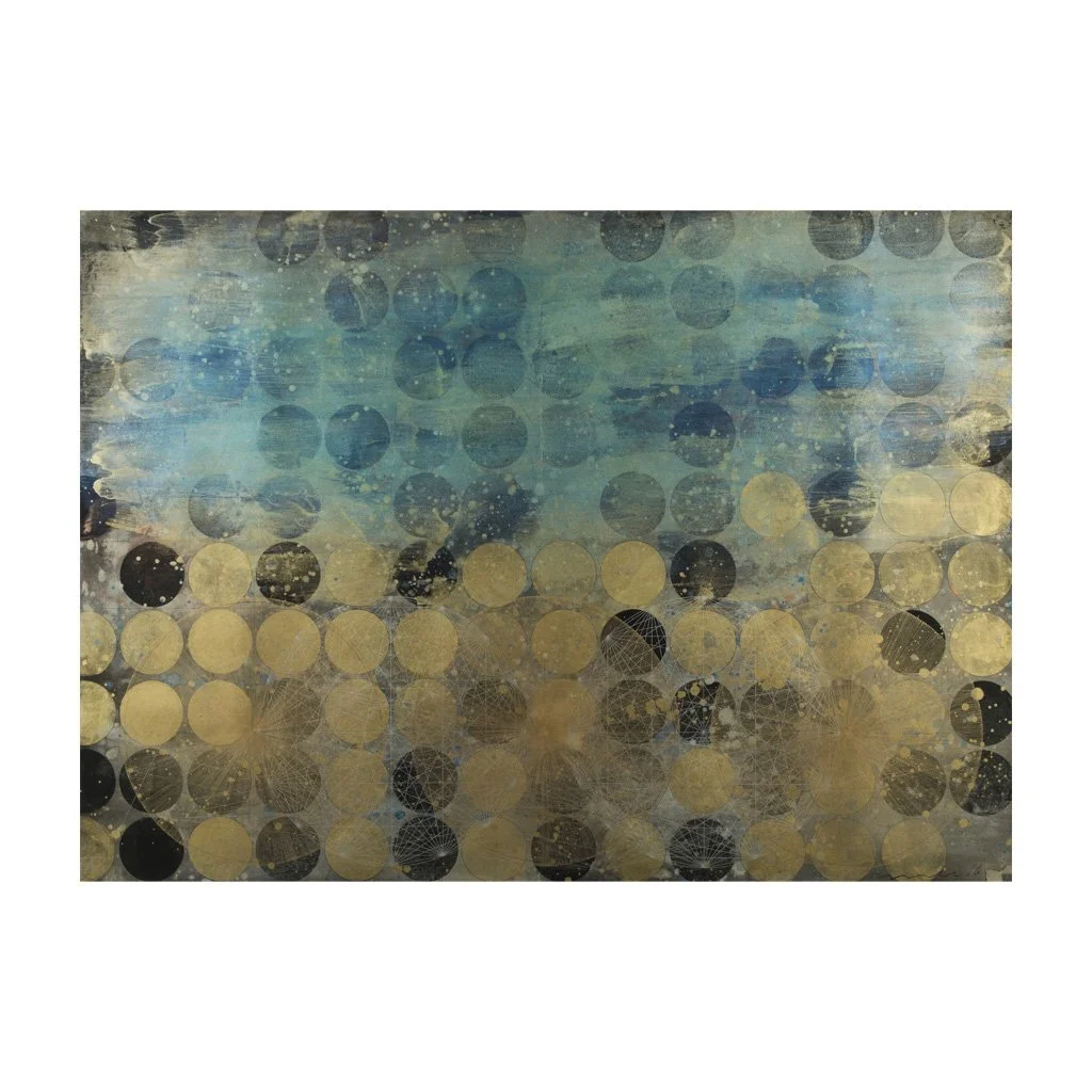 Hovering 3, 2016 Korean ink, acrylic, pencil, and color pen on Korean traditional paper 45.5H x 60W in (framed)