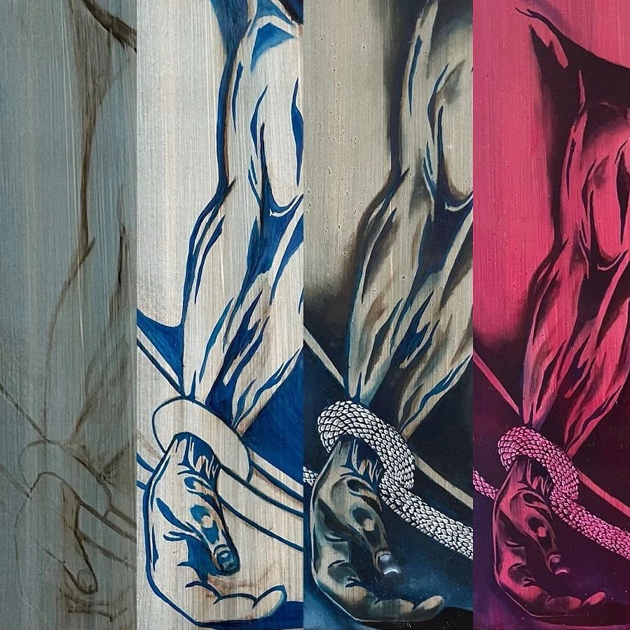Progress detail of &ldquo;The Offering&rdquo;&ndash; in the NewNow 2025 Show opening Aug 28 until Oct 9, 2025. 

Opening Aug 28 6-7:30pm
Tri-C Gallery East, 4250 Richmond Rd, Highland Hills, OH 44122

This show is curated by @_itstiffanyyy in connect
