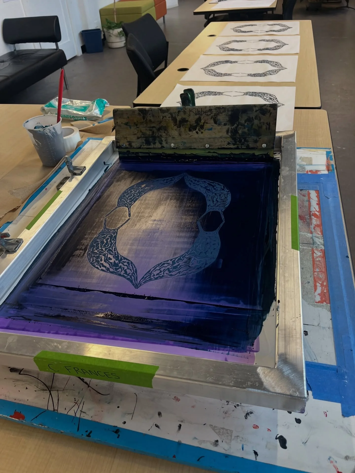 So absolutely thankful to @fig_futureinkgraphics for including me in their 2026 Women Who Print Show opening tomorrow 2/20 at the Pivot Center. I learned a TON about screen printing from the team and through trial and error with their Anne Kibbe Resi