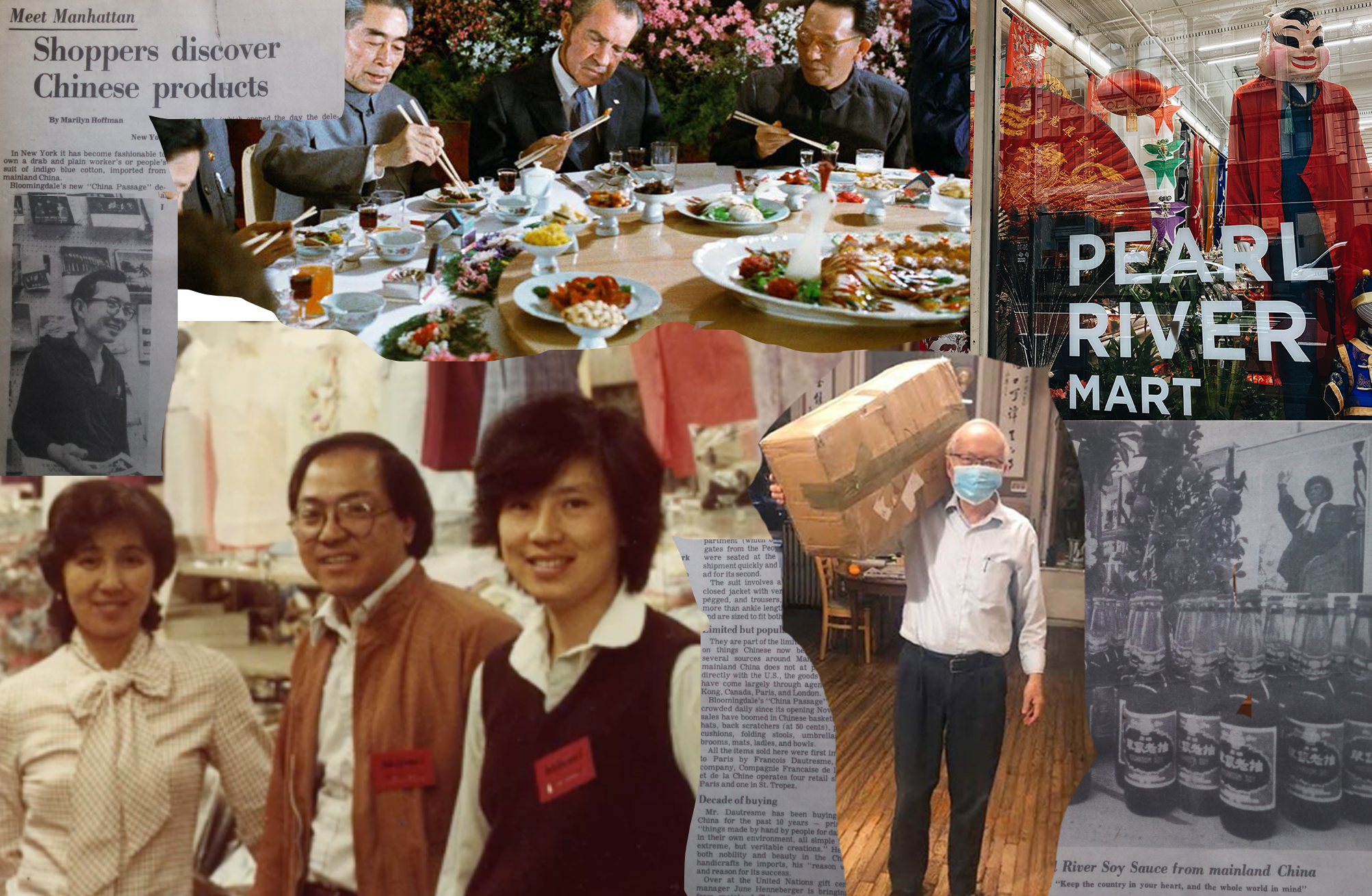 Since 1971, Pearl River Mart has strategically sourced products from China—despite government assistance or approval. Collage by Alexandria Misch.