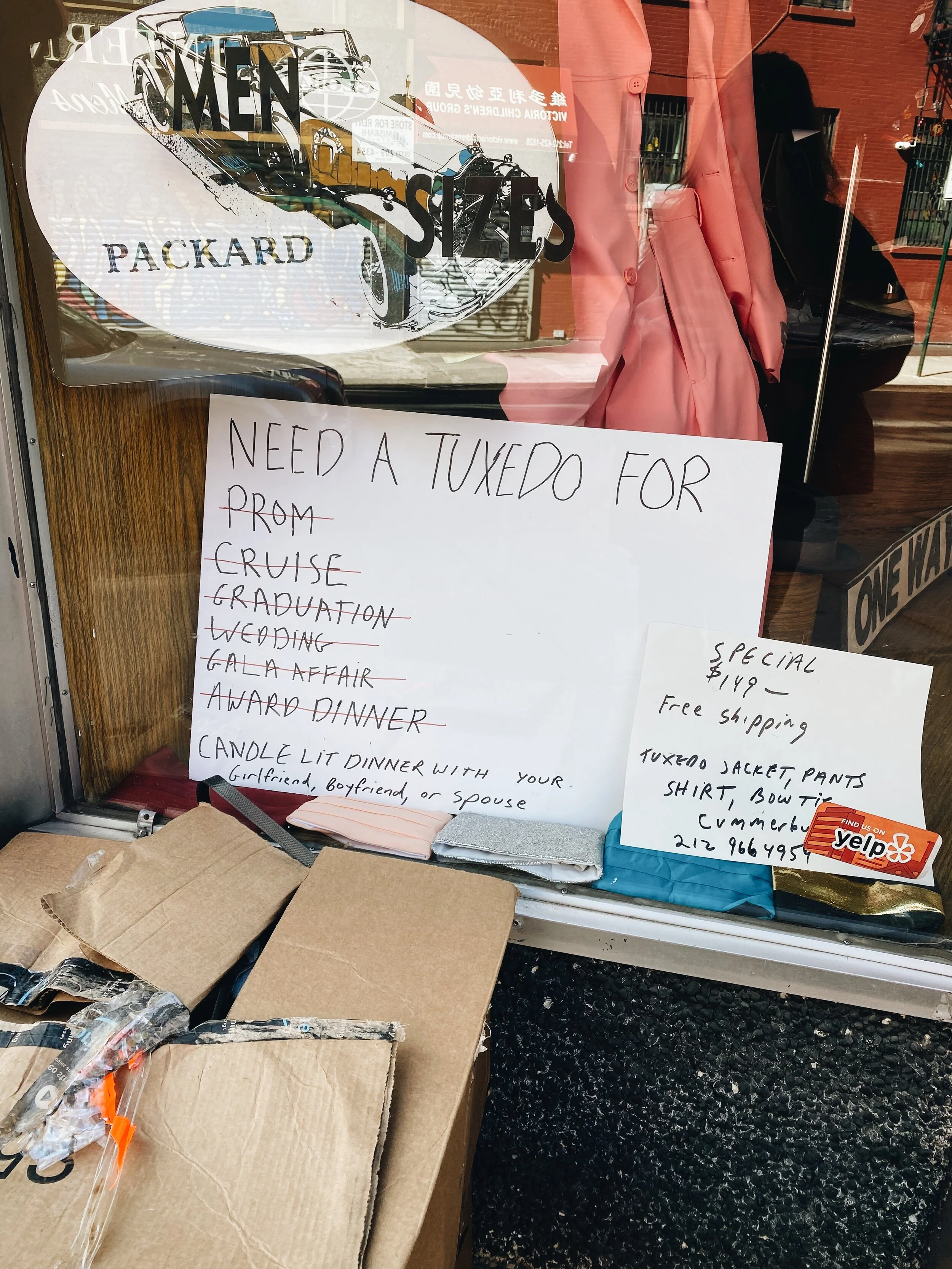 New Era Factory Outlet on Orchard Street may find itself in high demand due to virtual weddings on the rise. Photo by Alexandria Misch for Canal Street News