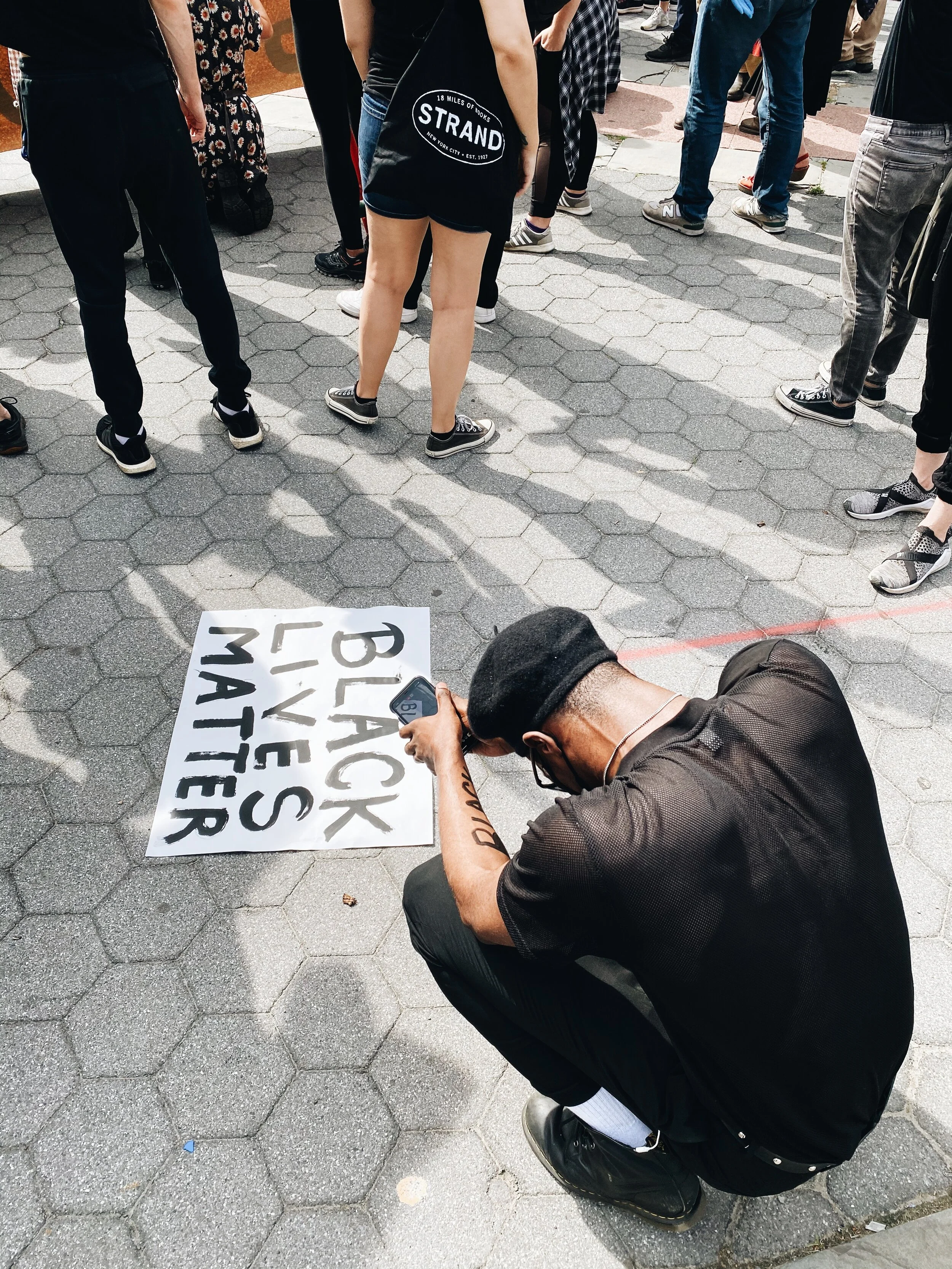 “You can't chant ‘Black lives matter’ over Eric Garner's mother.” Photo by Alexandria Misch