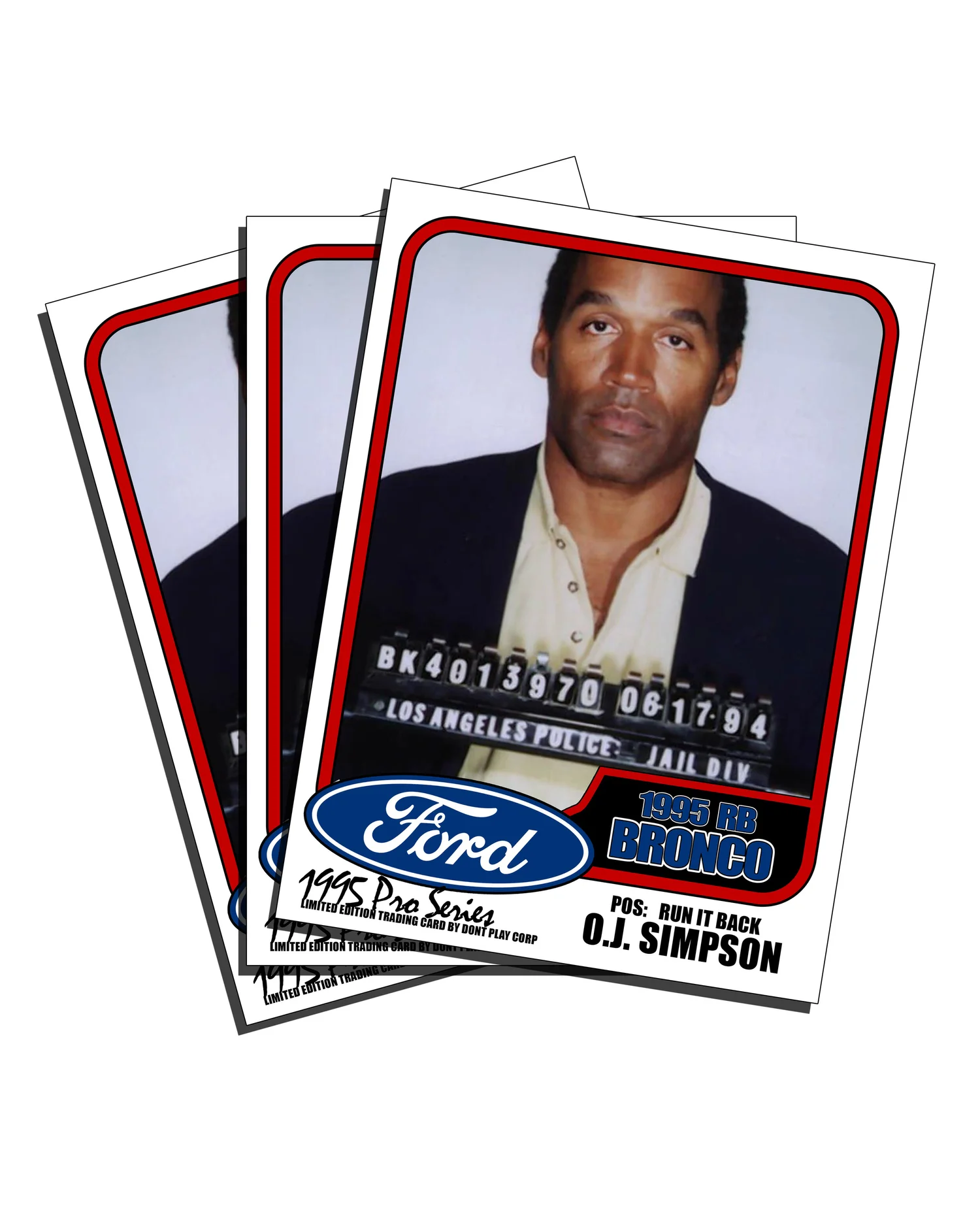 OJ Simpson NOT GUILTY Trading Card/Sticker — HAUS OF VAIN