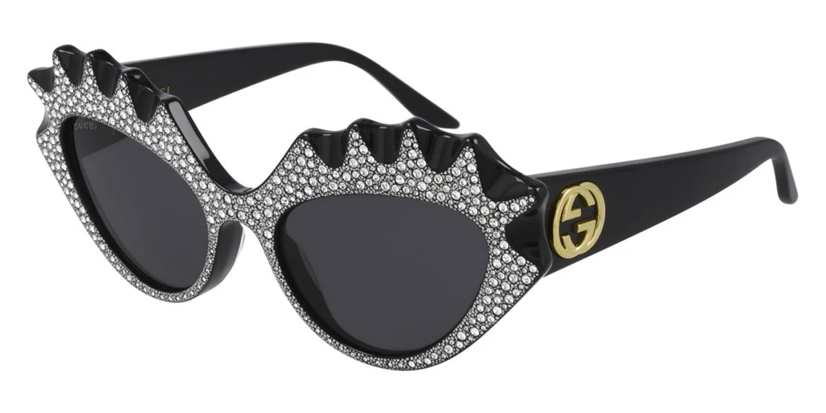 Gucci Cat Eye Swarovski Diamond Studded Designer Sunglasses  display picture 1