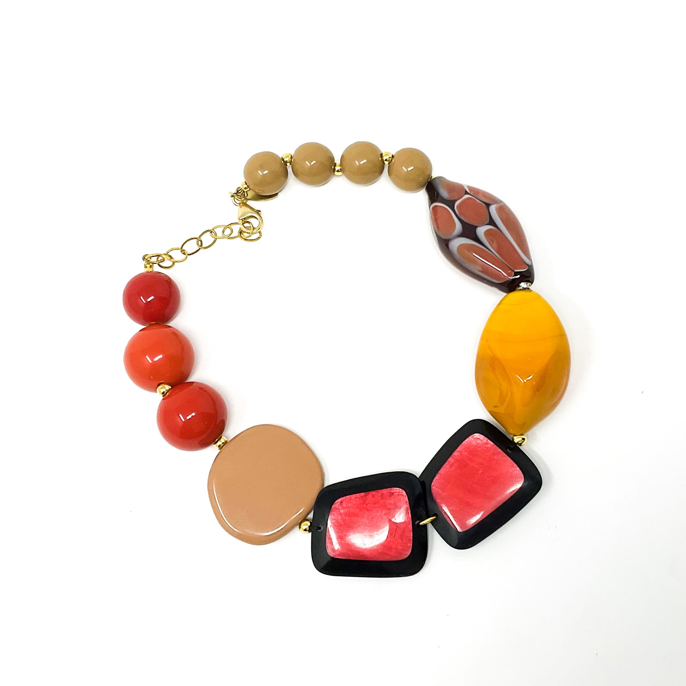Buy Murano Glass Bracelet, With 11x11mm Flat Foil, Venetian Bead Cubes With  Swirls of Colors, Available in Gold or Silver, Adjustable Online in India -  Etsy