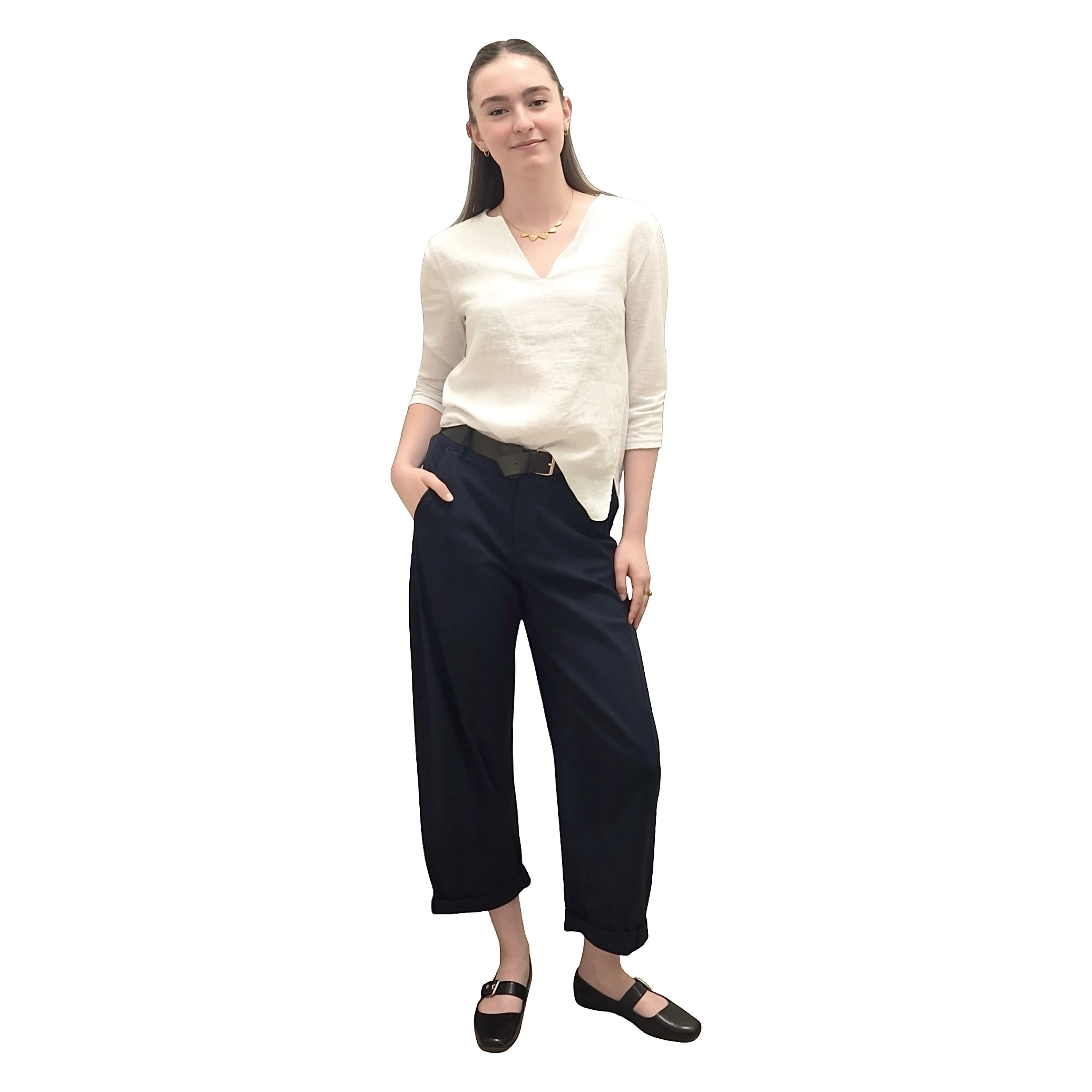High-Rise Loose Barrel Pant