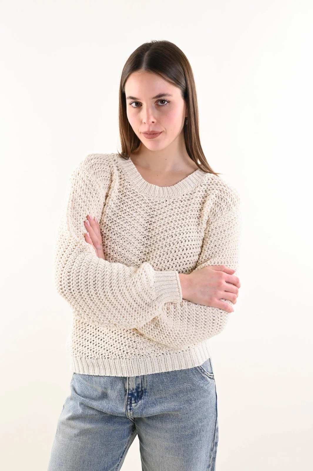 Open-Knit Sweater