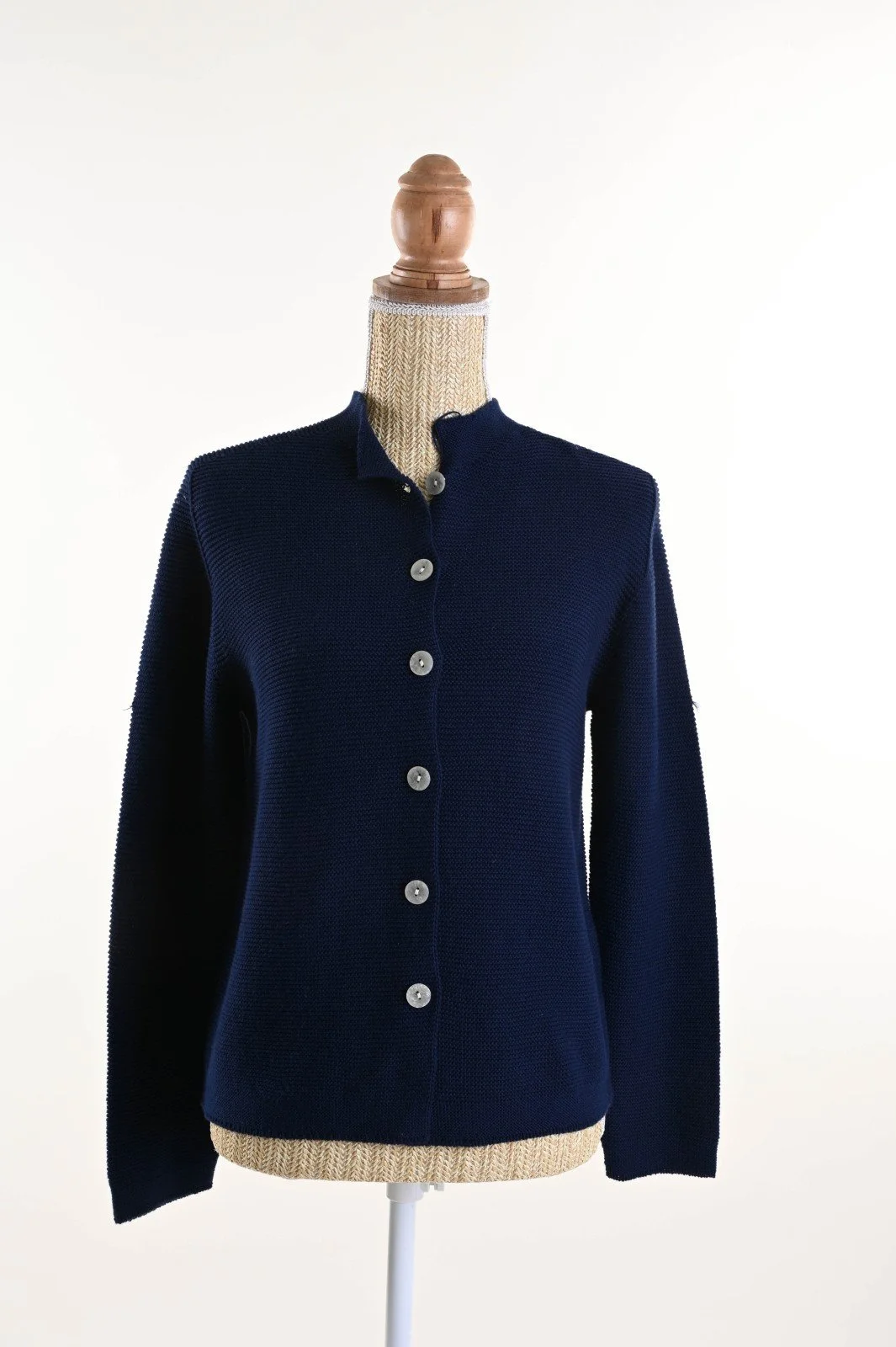 Cardigan with Buttons & Ribbed Bottom (Copy)