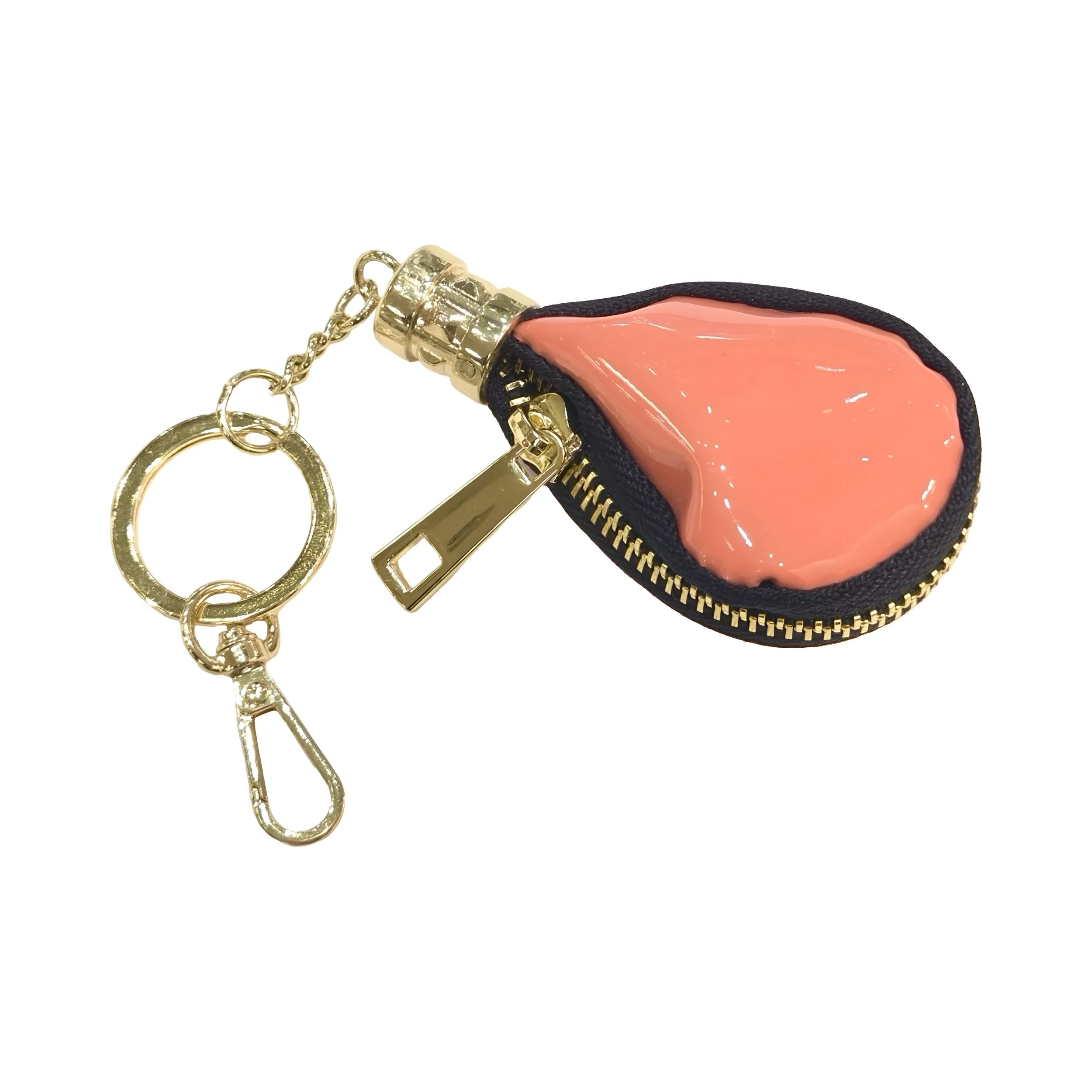 Patent Leather Charm Keychain