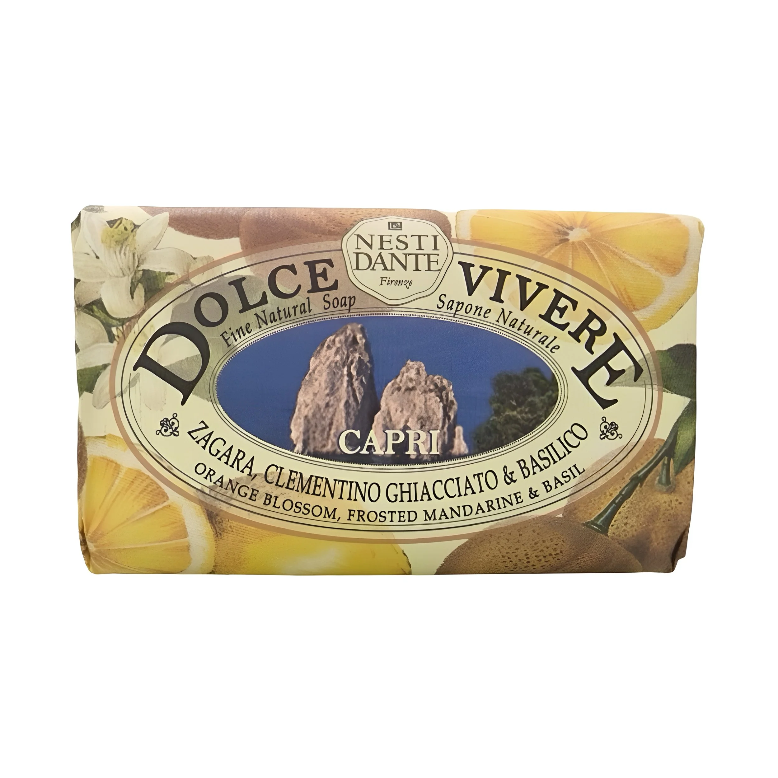 Nesti Dante Natural Soap - Orange Blossom, Frosted Mandarine & Basil