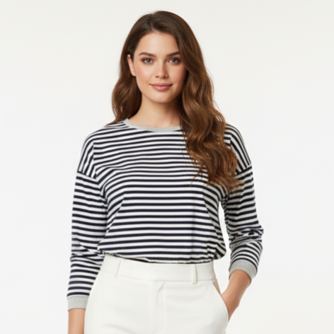 Long Sleeve Striped Tee