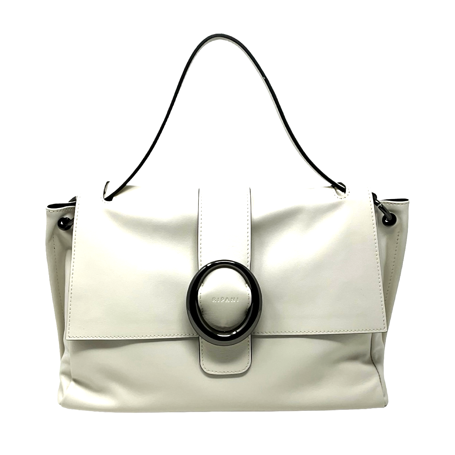 Soft Leather Bag with Statement Buckle
