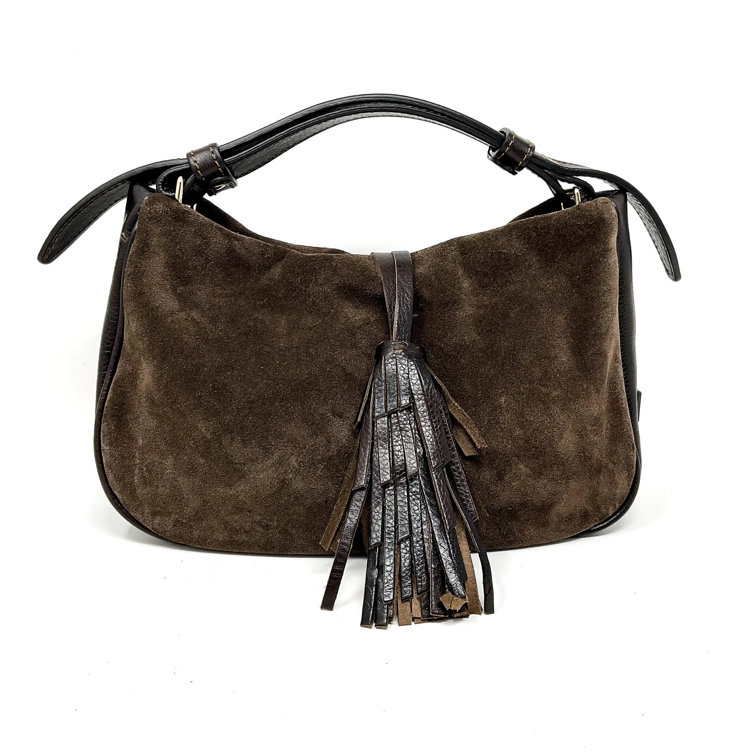 Small Suede Hobo Bag