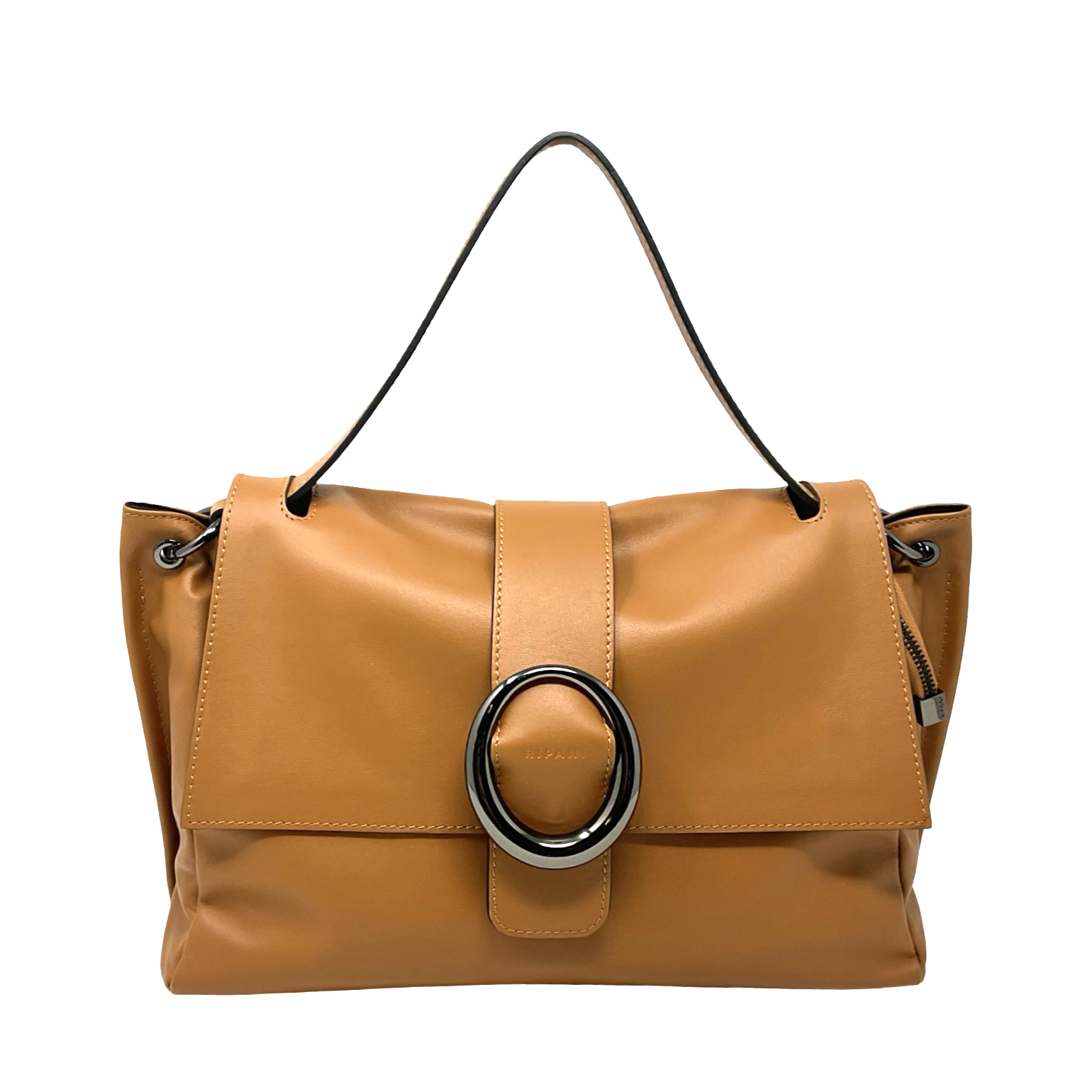 Soft Leather Bag with Statement Buckle