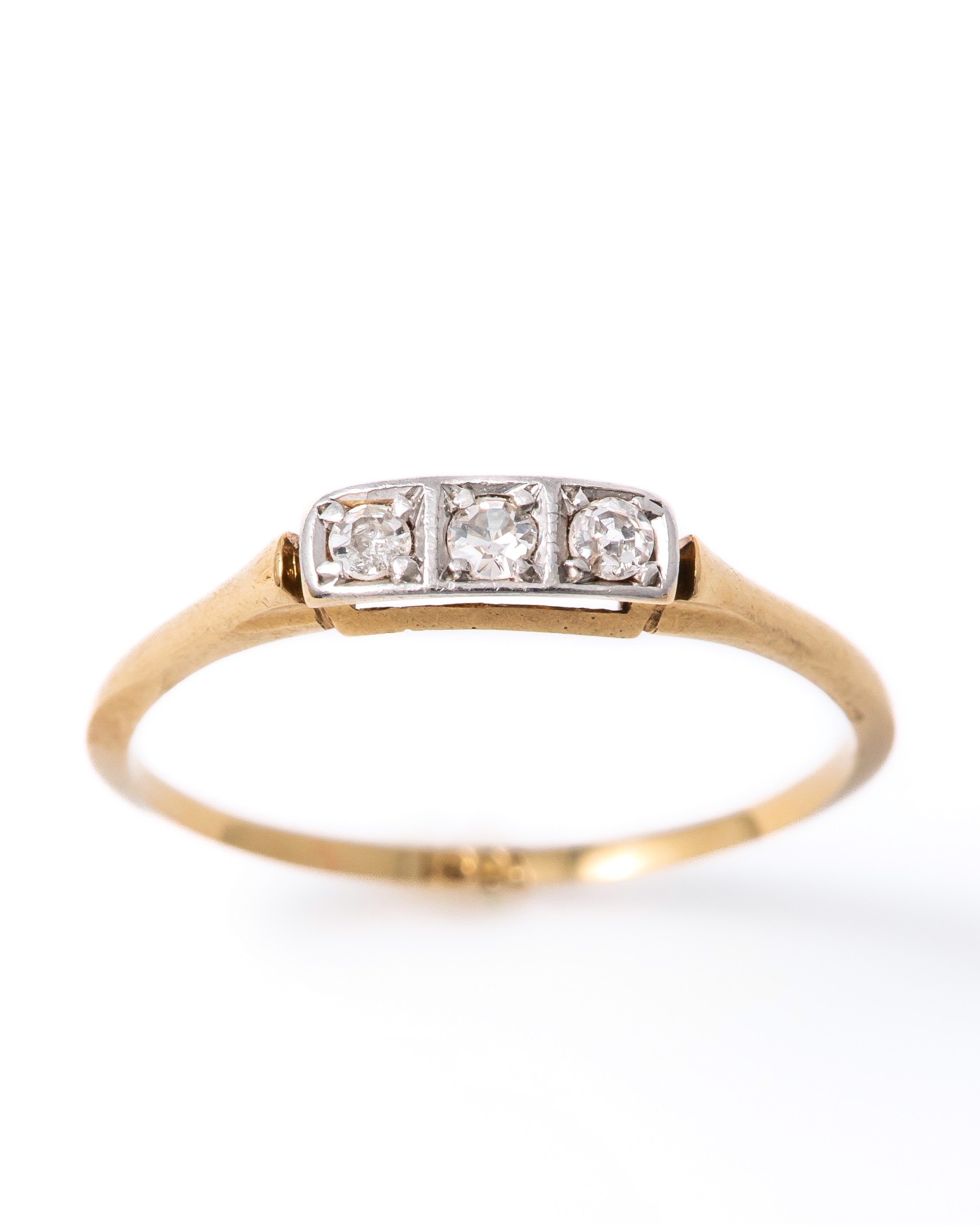 Art Deco Diamond Trilogy Ring&lt;em&gt;£345&lt;/em&gt;