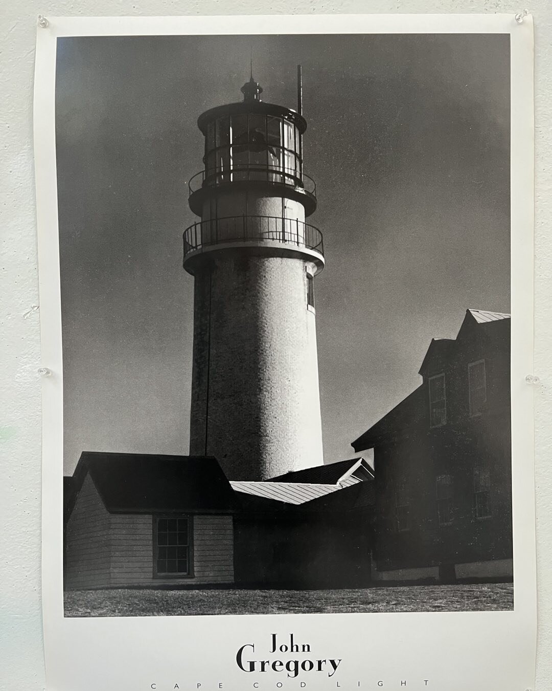 A poster of one of my father&rsquo;s photos. Cape Cod Light , North Truro,  Mass.  circa 1948.