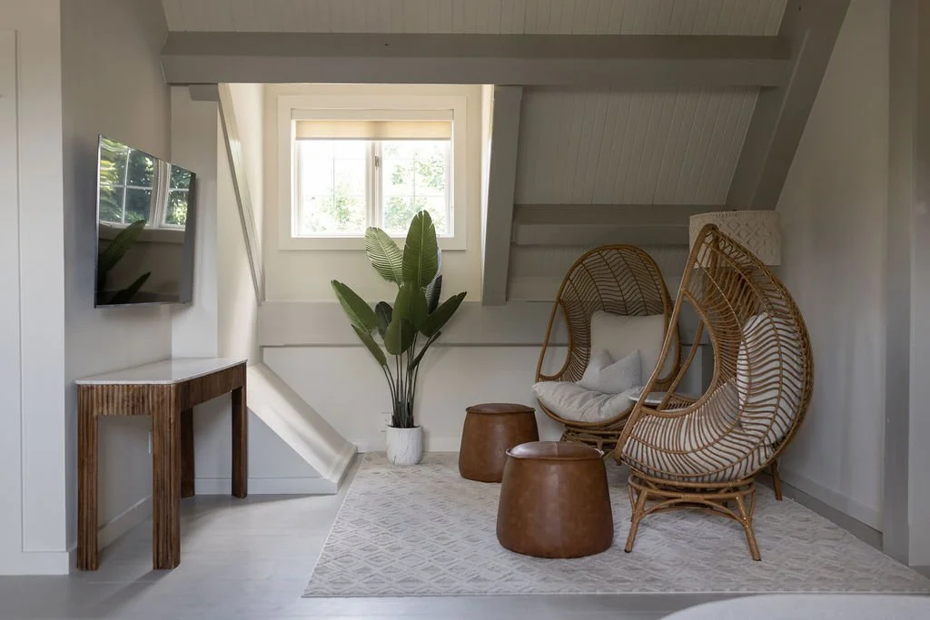 A small snug reading area to retreat and get a way on the second floor of The Ayrshire Laigh hotel