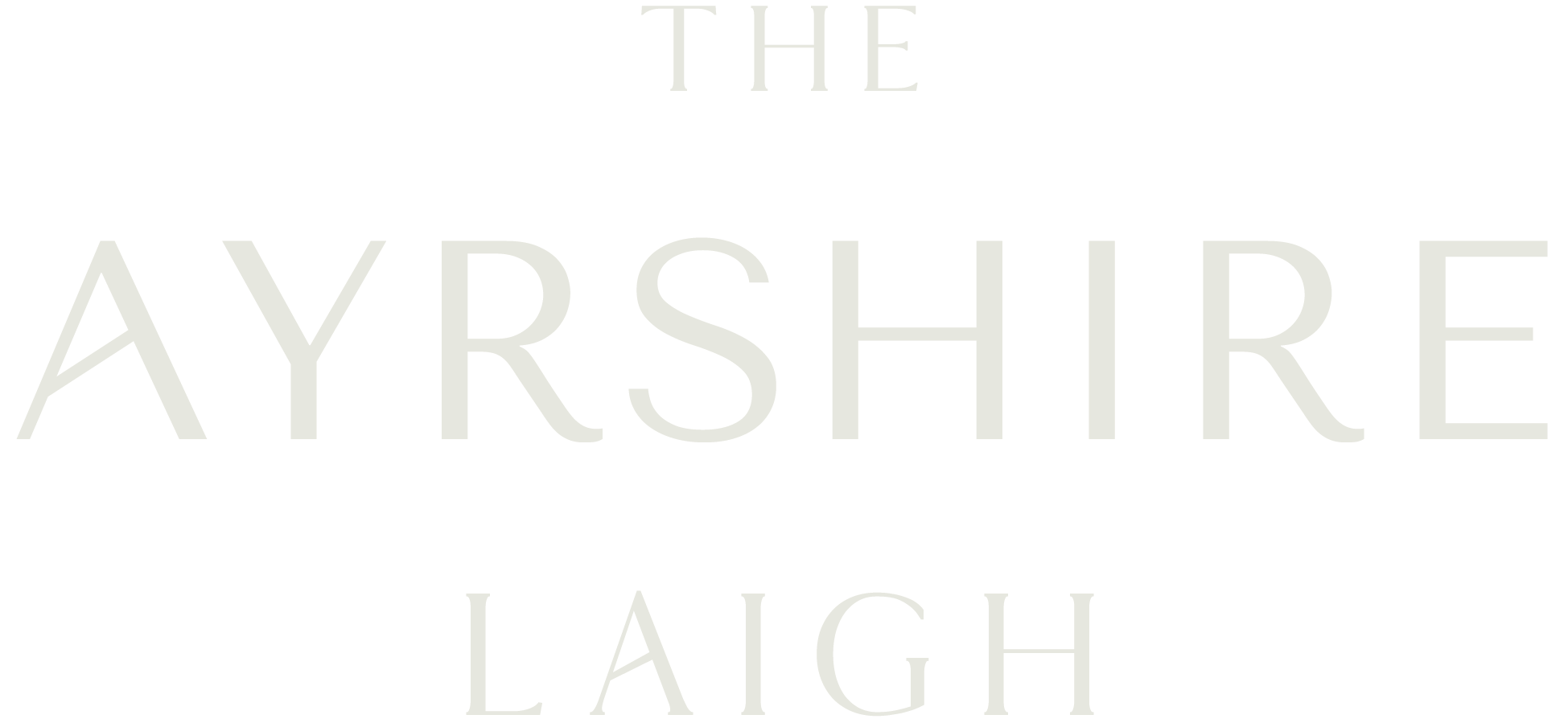 The image contains text that reads 'The AyrsHIRE Laugh' in a stylized font with a black background.