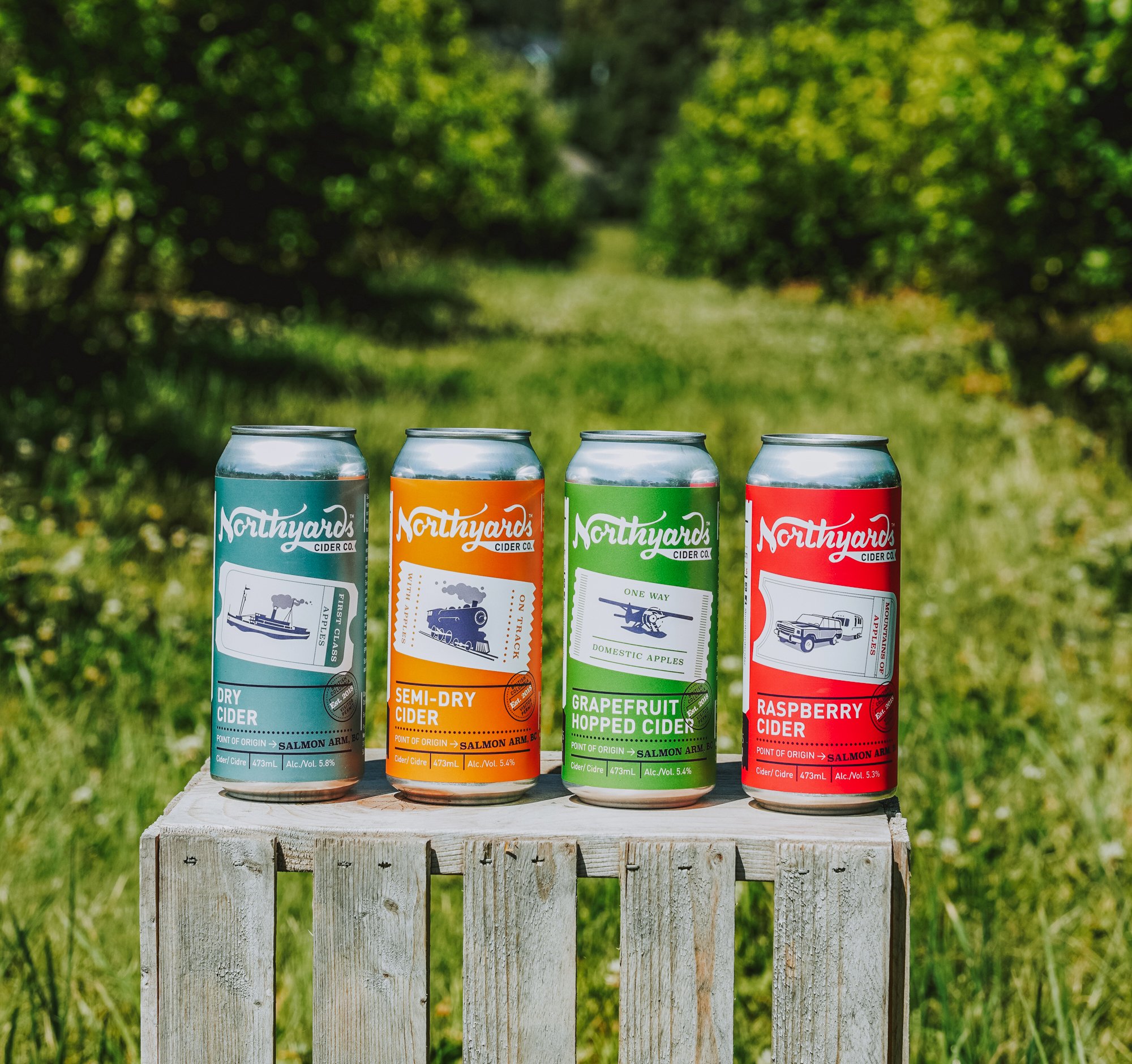The core four 💙🧡💚❤️ Shop the classics on our website. We’re shipping anywhere & everywhere across BC! (Link in bio)