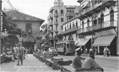 Plaza Santa Ana, Casco Viejo, Panama.