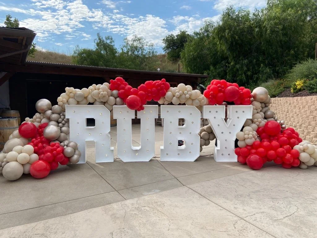 Light up Letter Marquees $75/ea