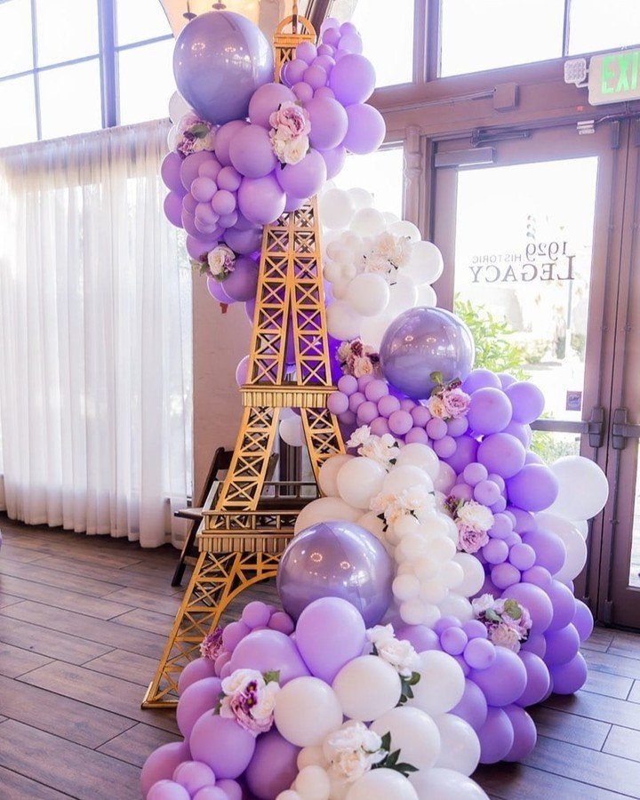 Paris in Lavender. So dreamy!
Venue @avilashistoric1929
Coordination and Design @citruscityevents
Photography @lightframephoto
DJ @southerncalidjs
Signage @union212designs
Florals @thecreativecornershop
Props @platinumprophouse
Balloons @ruckuspartyc