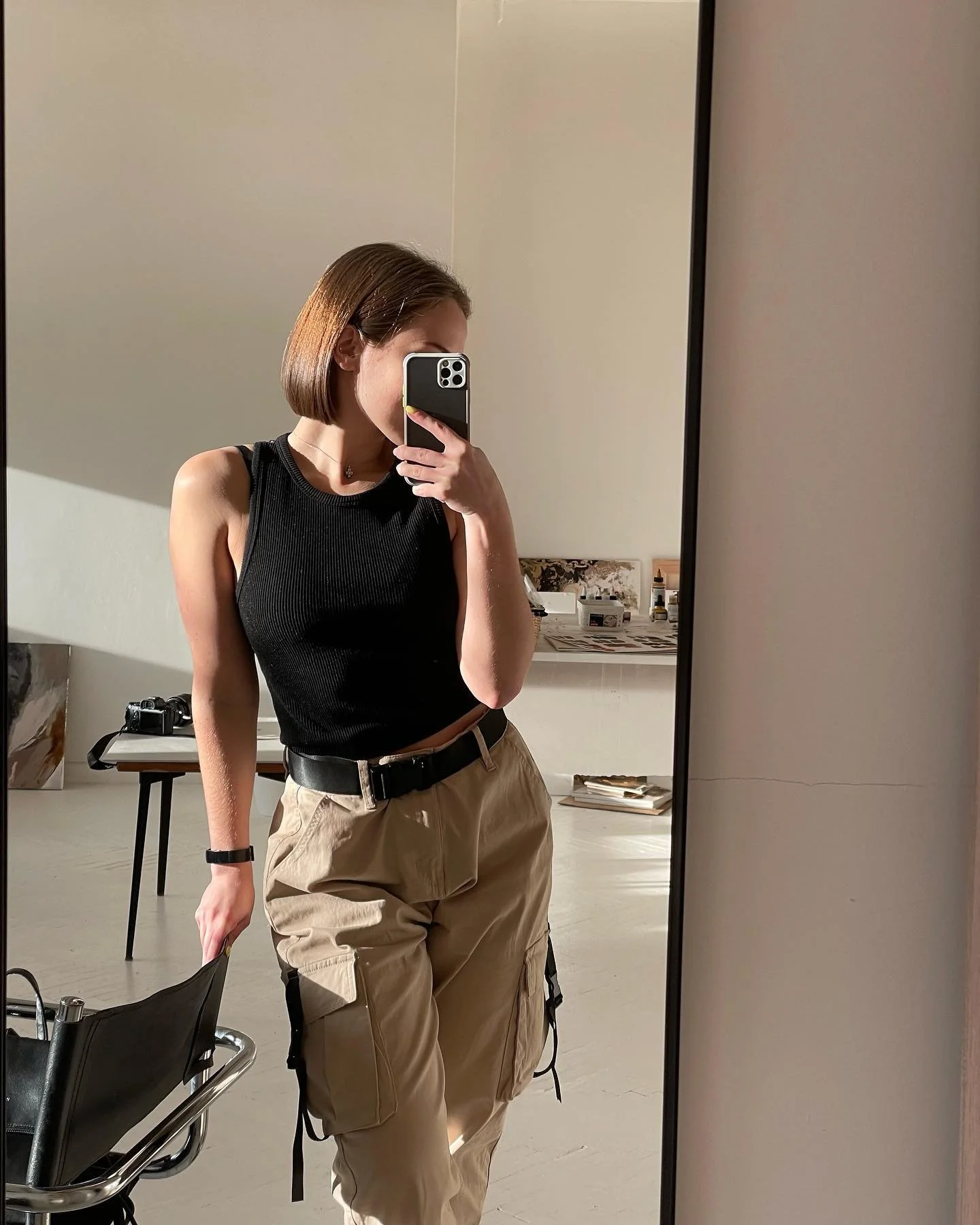 chilling at my studio