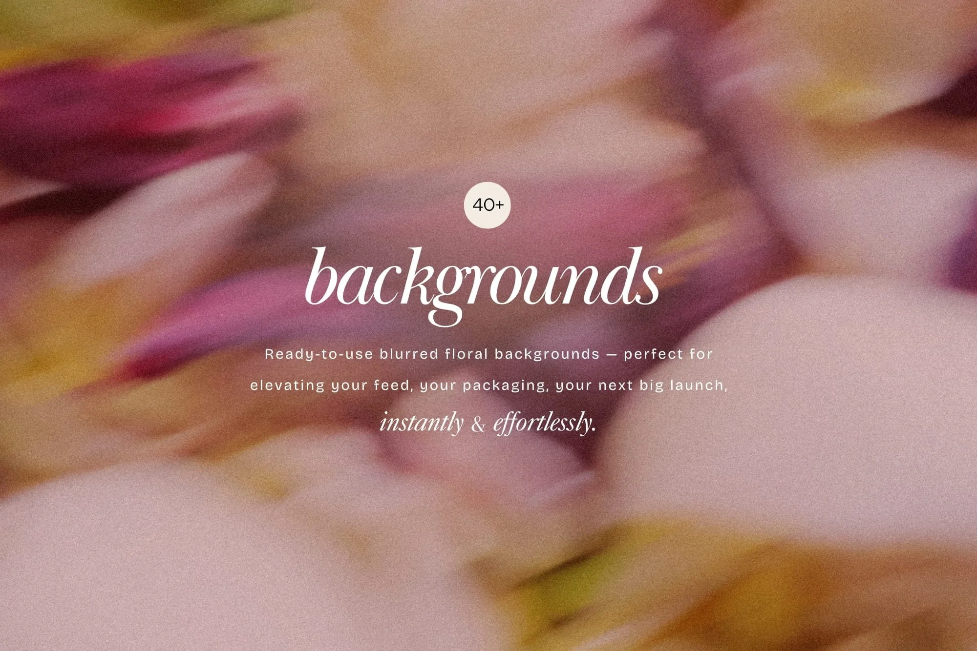 Elegant dreamy blur flower background designed for Canva quote posts, social media typography, and text overlays