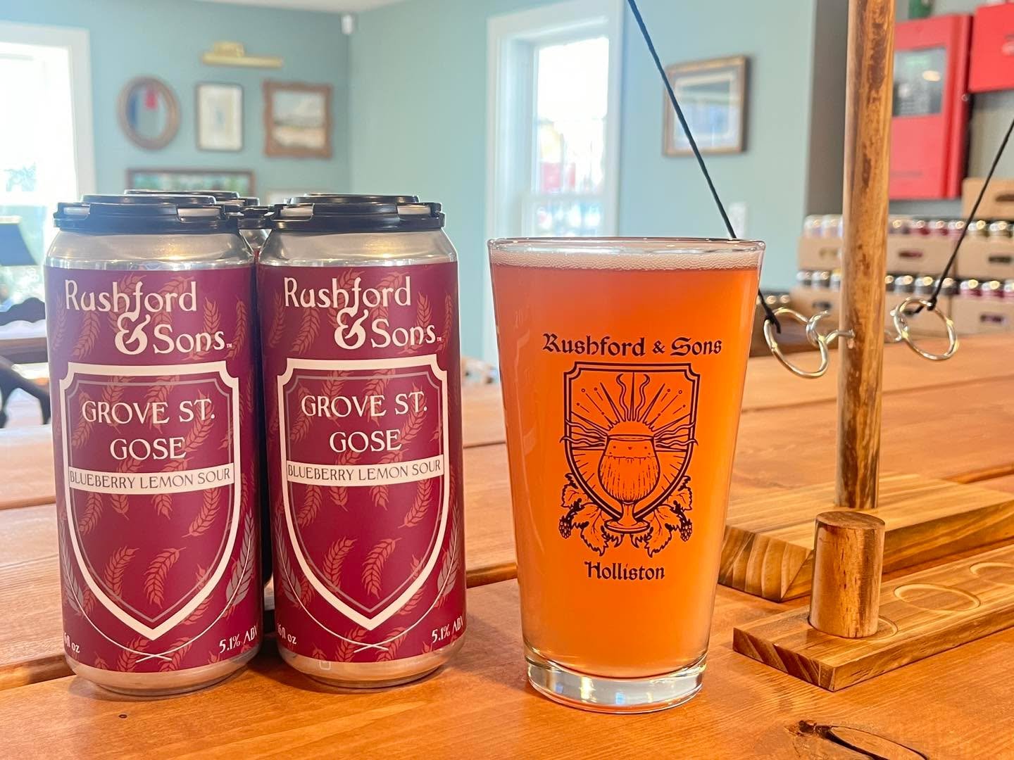 Because why not drink a refreshing, tart, pink beer? 💗 🫐 🍋 

Our Grove Street Gose is packed with blueberries and sour lemon. If a bit of pucker is your thing, stop by and get one of your own. 🍻 

#beer #craftbeer #sourbeer #brewery #drinklocal #