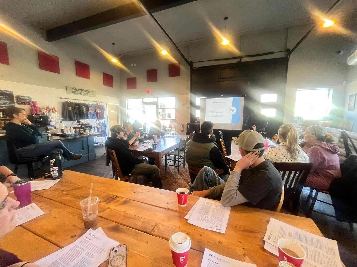 We take safety very seriously here, especially with the new fire pits we have in both locations. 

Our staff spent our Saturday morning in a fire safety training 🔥 ❌ - special thanks to Eric for coming out to educate us and run us through some drill