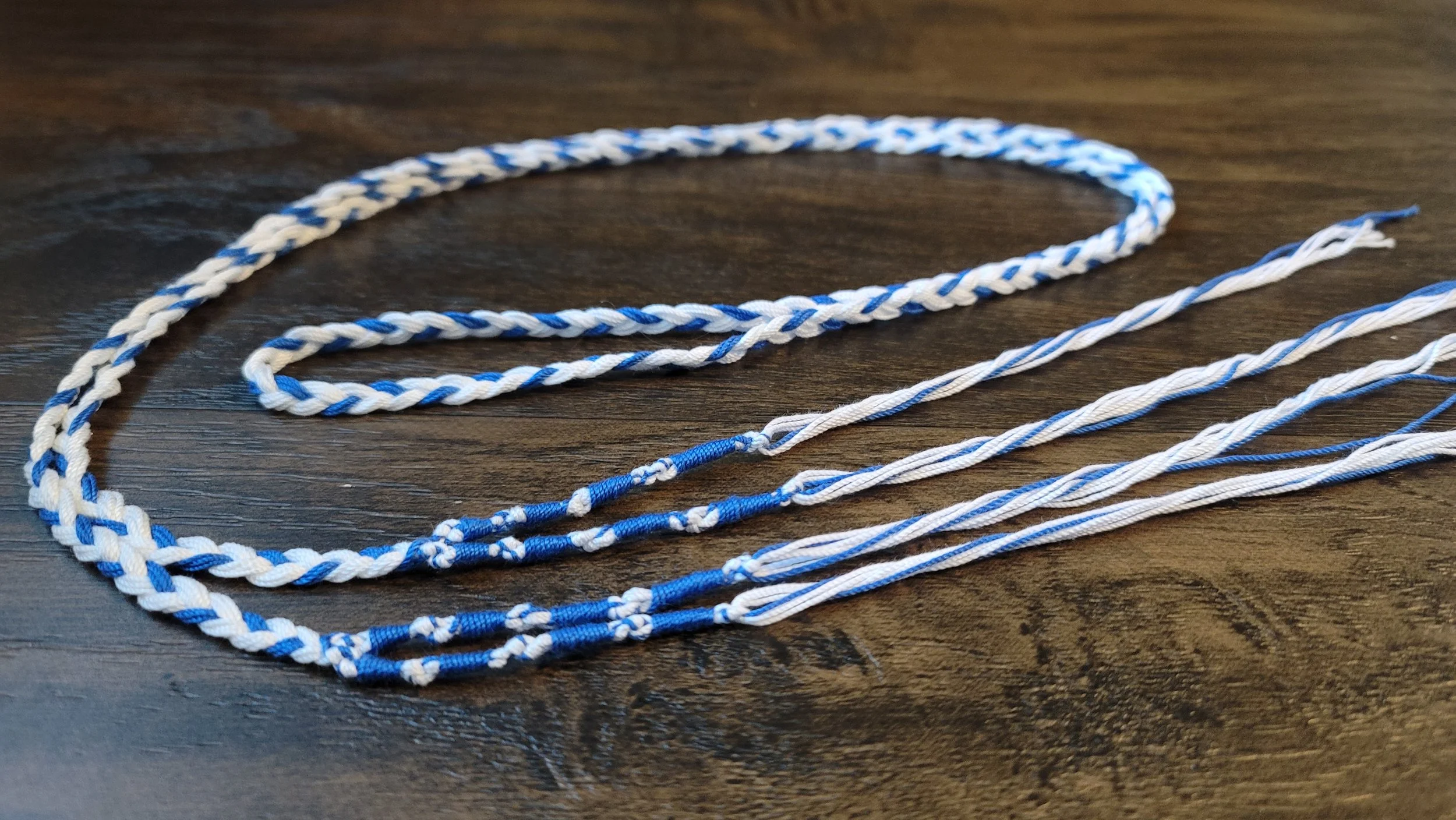 Tzitzit - Diseño Areli - Azul y Blanco
