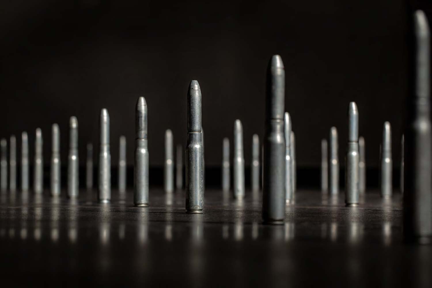  Rows of 20mm anti-aircraft bullets. 