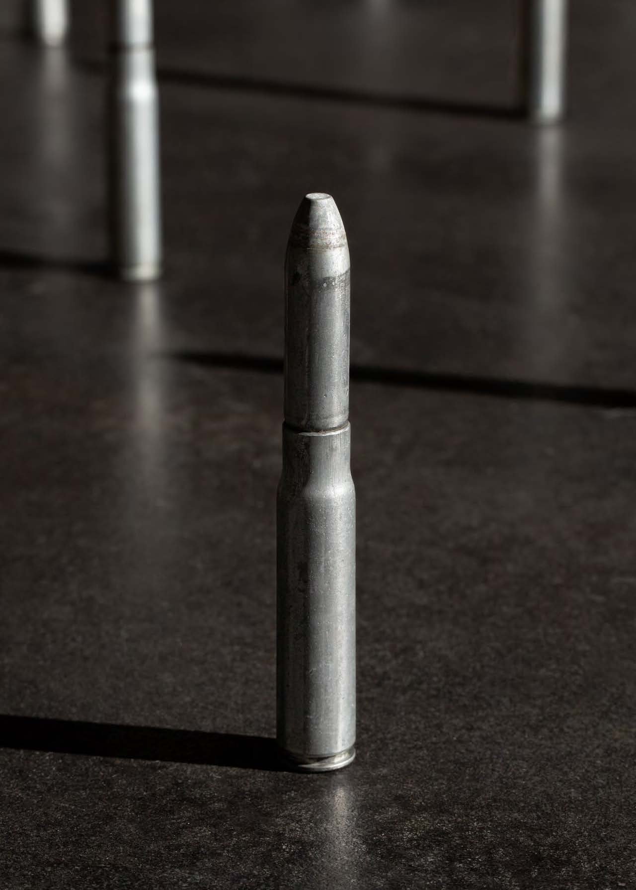  Close up of a 20mm anti-aircraft bullet 