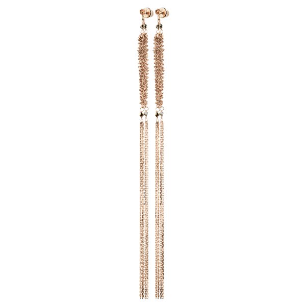 Marie Laure Chamorel - Luxume Collection - Long Drop Mesh Earrings - 4 Finishes