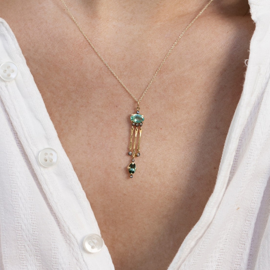 5 Octobre - Olive Green Necklace