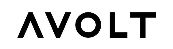 Logo with futuristic font that says AVOLT