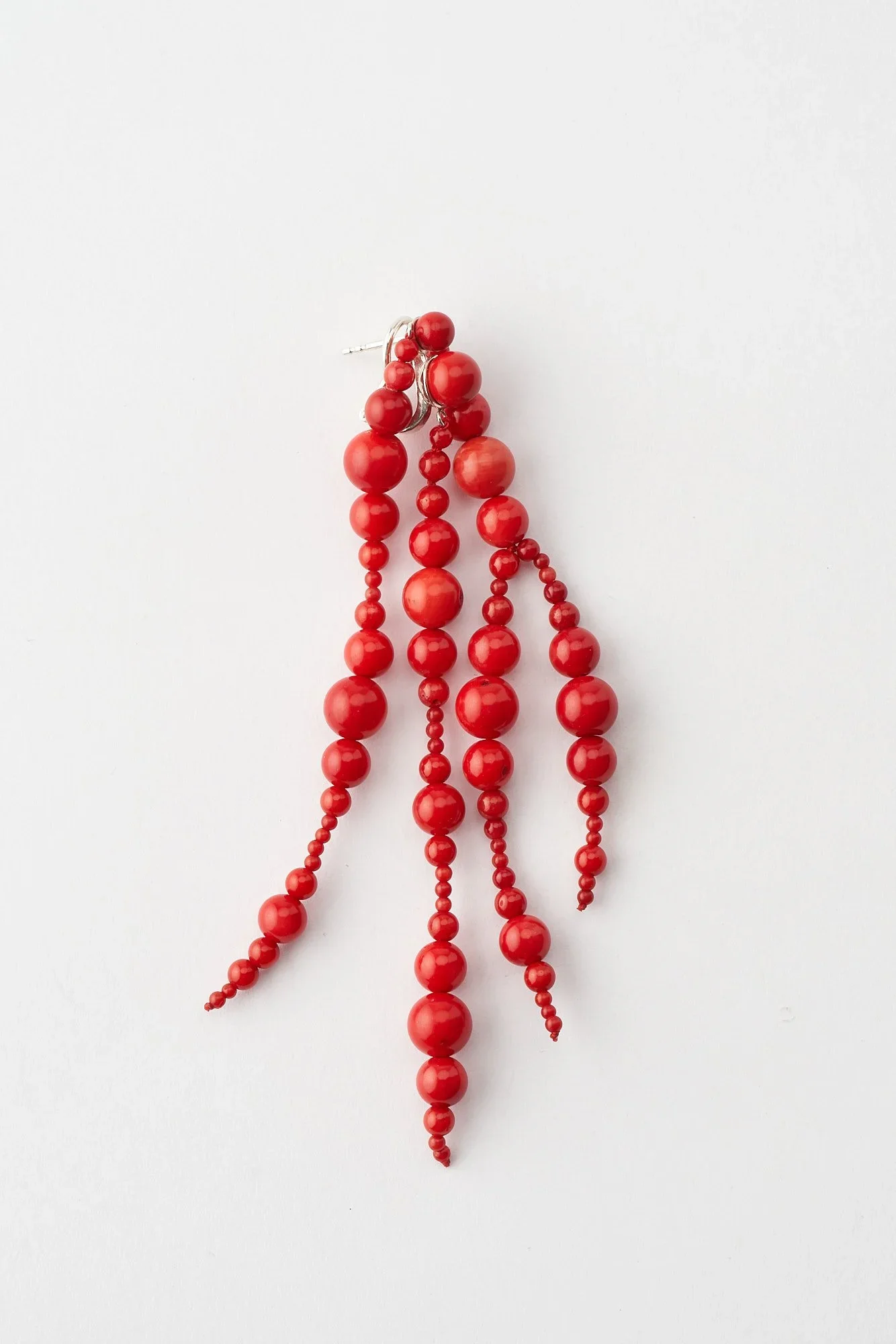 M and M - Red Glyzinia Earrings
