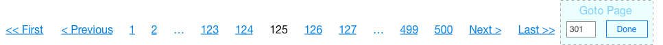The “jump to” premise is intuitively correct, but the UI takes up most of the screen page, particularly on mobile devices.