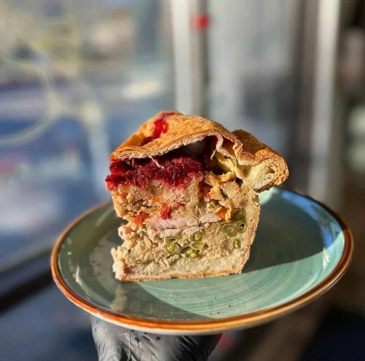 Vegetarian Thanksgiving Dinner Pie